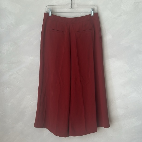 Anthropologie The Essential Culotte in Copper red burgundy Size 4 medium - Picture 9 of 9